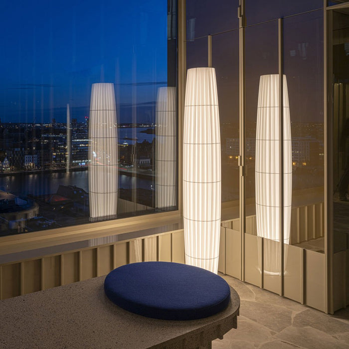 Colonne LED Floor Lamp in living room.