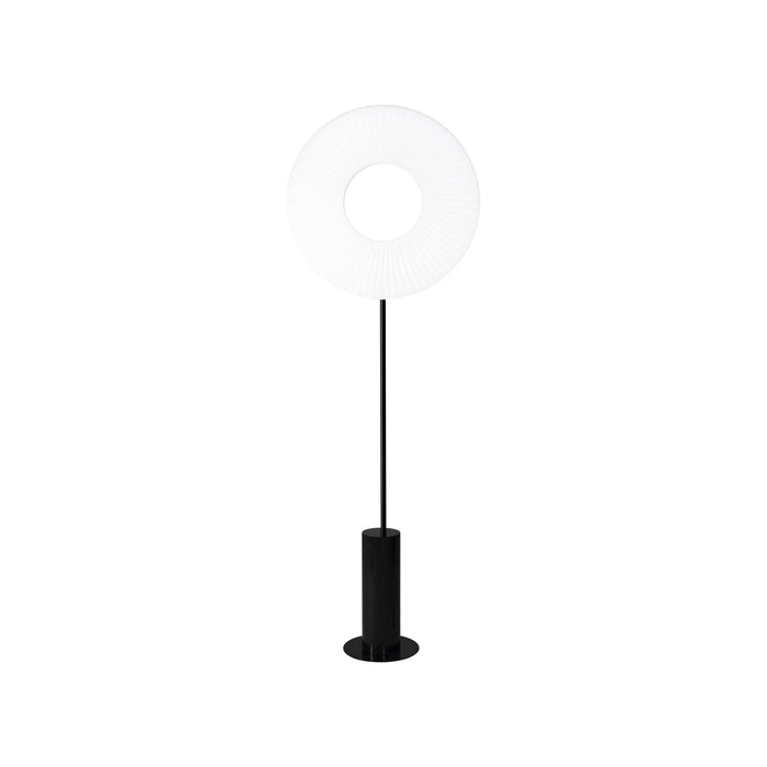 Iris LED Floor Lamp in Black (Medium).