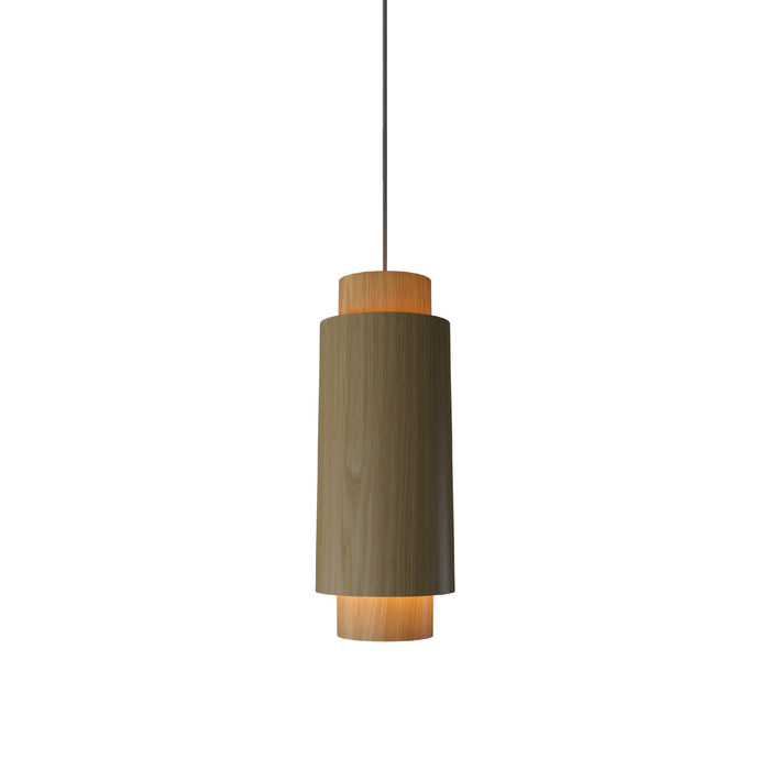 Cylindrical Pendant Light in Sand (Small).