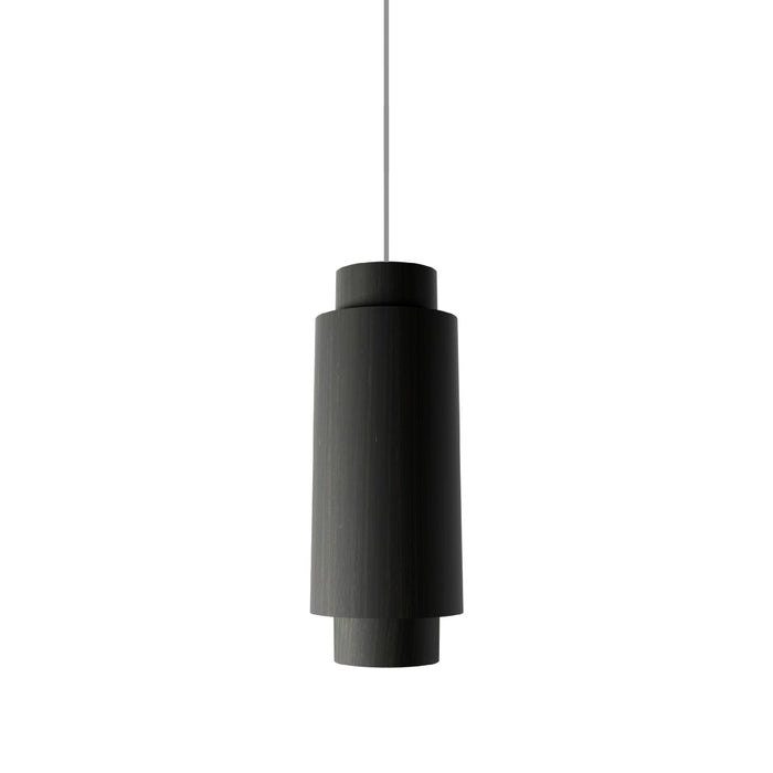 Cylindrical Pendant Light in Charcoal (Medium).