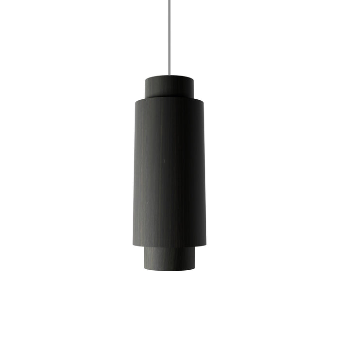 Cylindrical Pendant Light in Charcoal (Large).