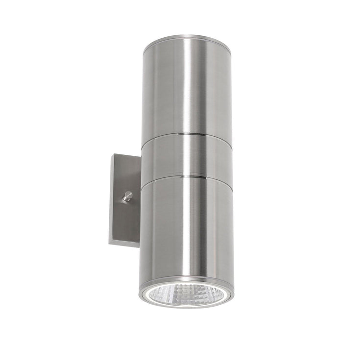 Everly Outdoor LED Wall Light in Satin Nickel (Large).