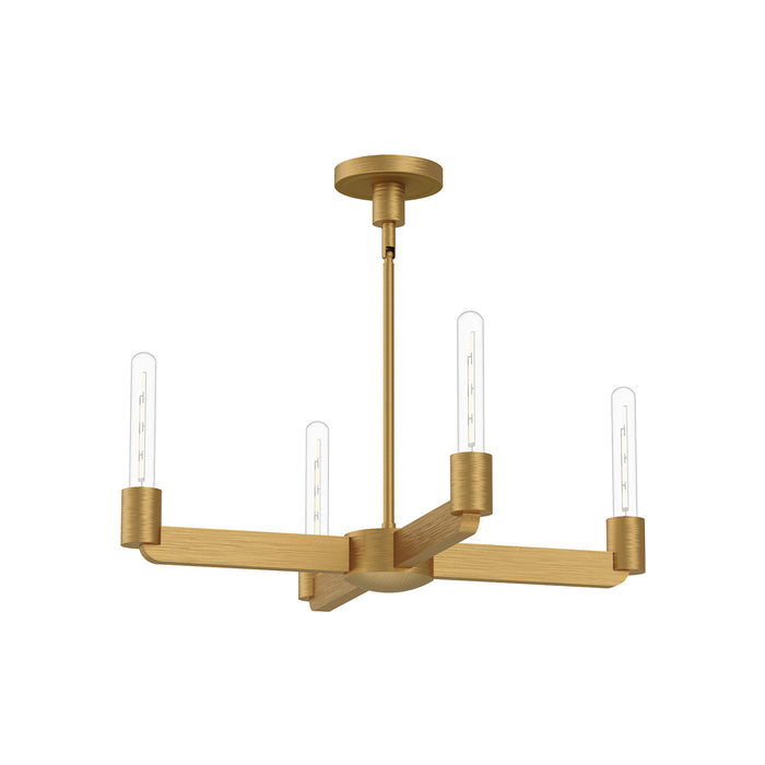 Claire Chandelier in Aged Gold (4-Light).