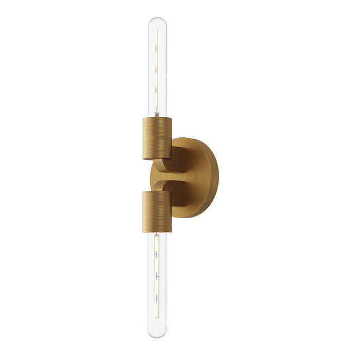 Claire Vanity Wall Light in Aged Gold (2-Light).