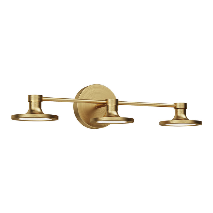 Issa LED Vanity Wall Light in Brushed Gold (2-Light).