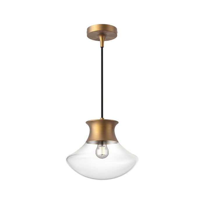 Marcel Pendant Light in Aged Gold (10.25-Inch).