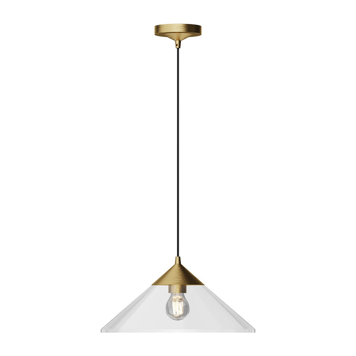 Mauer Pendant Light in Brushed Gold.