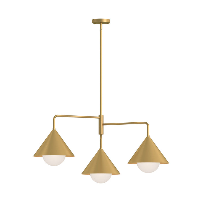 Remy Chandelier in Brushed Gold.