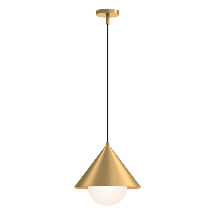 Remy Pendant Light in Brushed Gold.