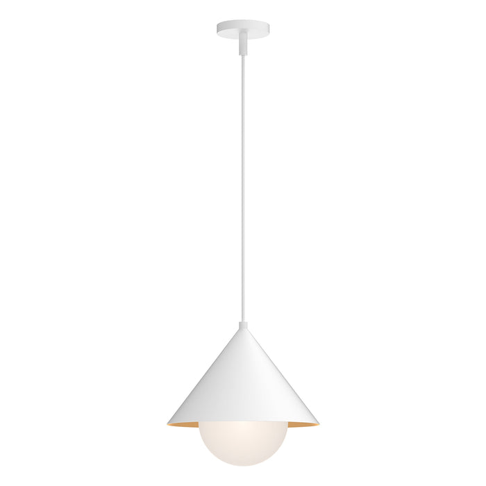 Remy Pendant Light in White.