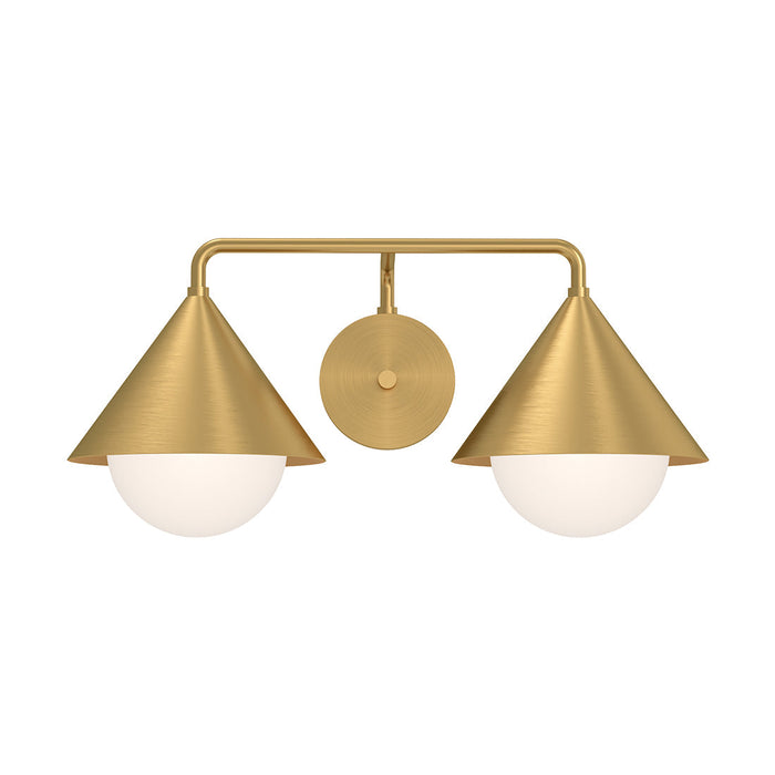 Remy Vanity Wall Light in Brushed Gold (2-Light).