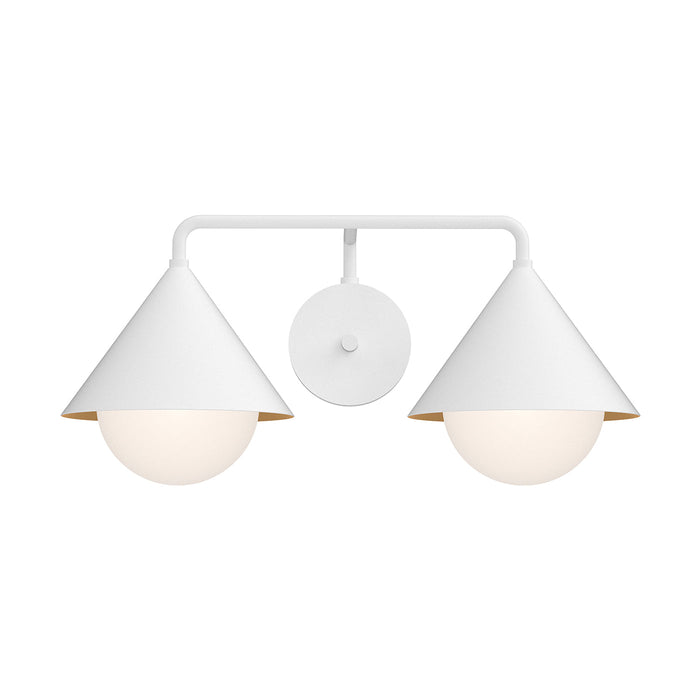 Remy Vanity Wall Light in White (2-Light).