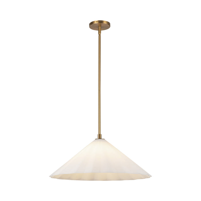 Serena Pendant Light in Aged Gold (20.5-Inch).