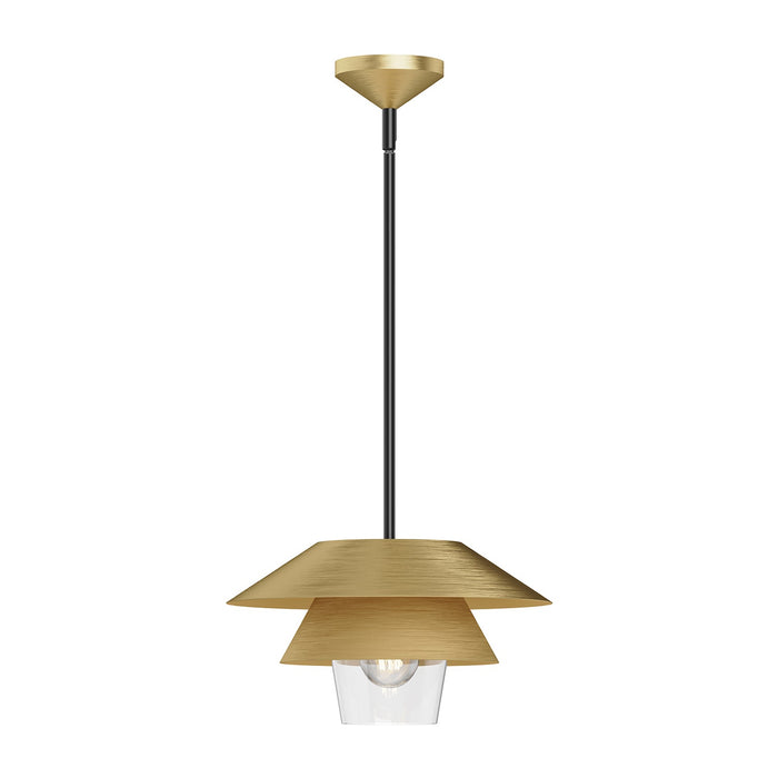 Tetsu Pendant Light in Brushed Gold (13.5-Inch).