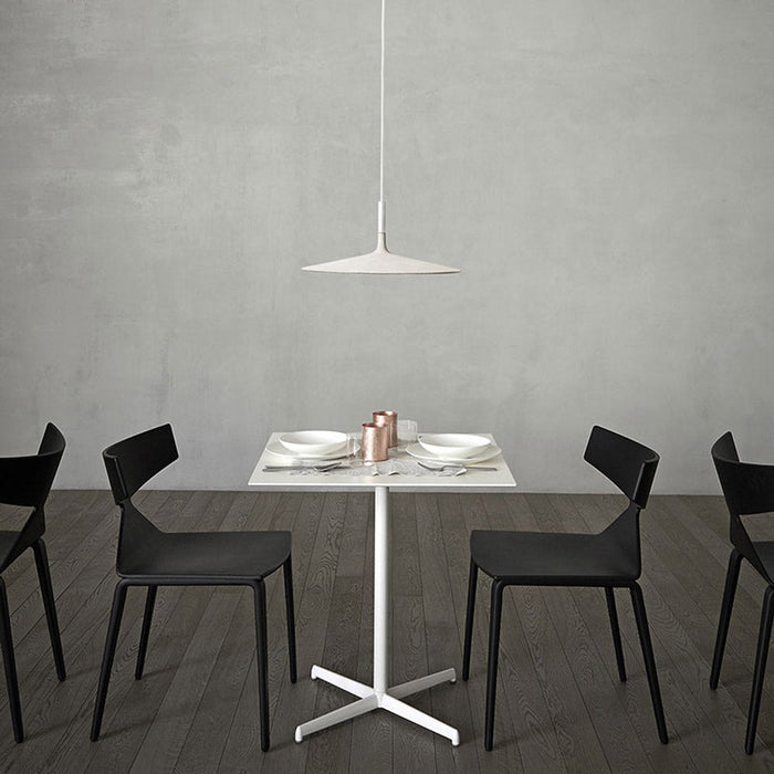 Aplomb Wide Pendant Light in dining room.