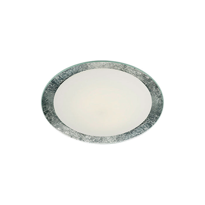 Vancouver LED Flush Mount Ceiling Light in Silver (Small).