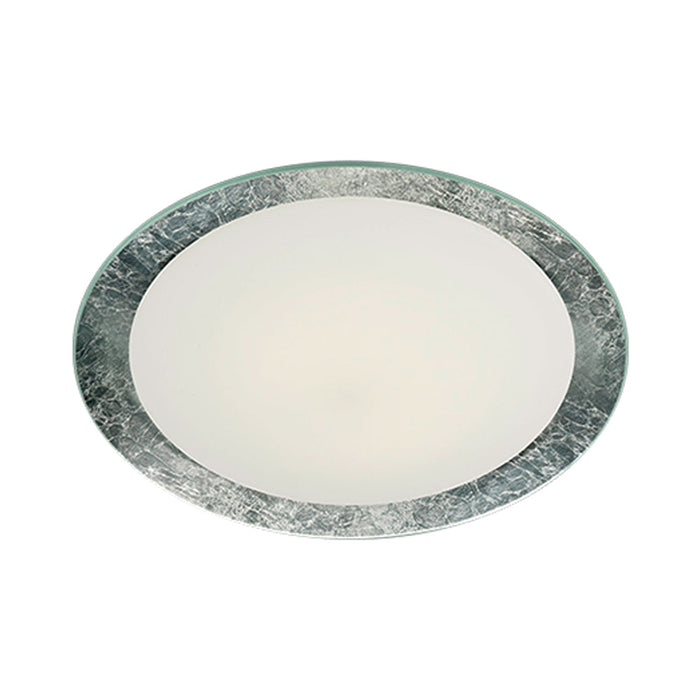 Vancouver LED Flush Mount Ceiling Light in Silver (Large).