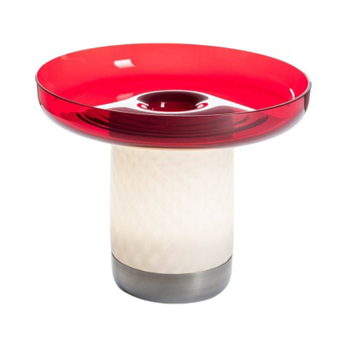 Bonta LED Table Lamp in Red (10.25-Inch).