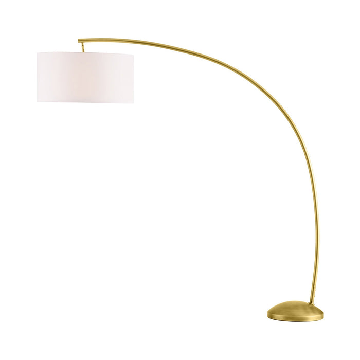 Naples Floor Lamp in Antique Brass.