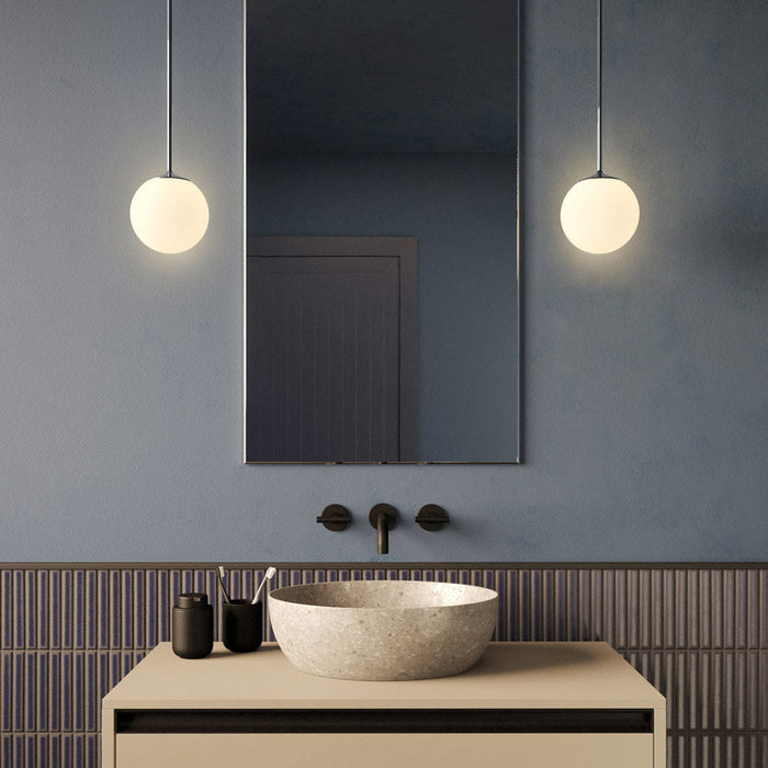 Nara LED Pendant Light in bathroom.