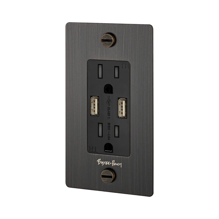 1G Combination Duplex Outlet with 2 USB Ports.