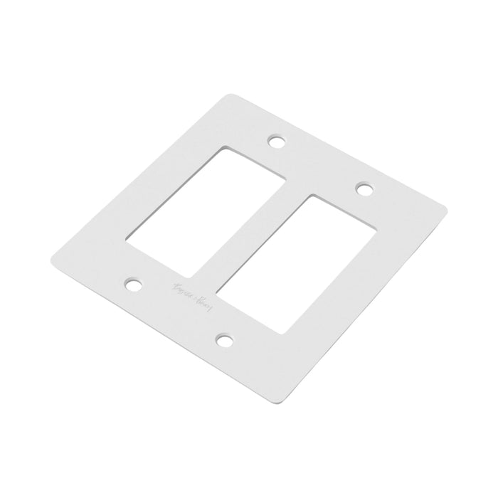 Polycarbonate Wall Plate in White (2-Gang).