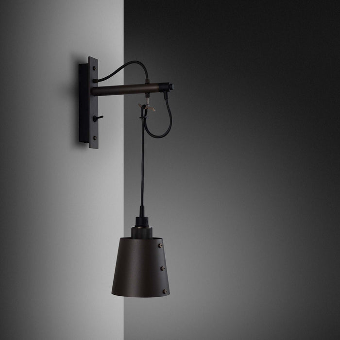 Hooked Wall Light in Graphite/Smoked Bronze (Small).