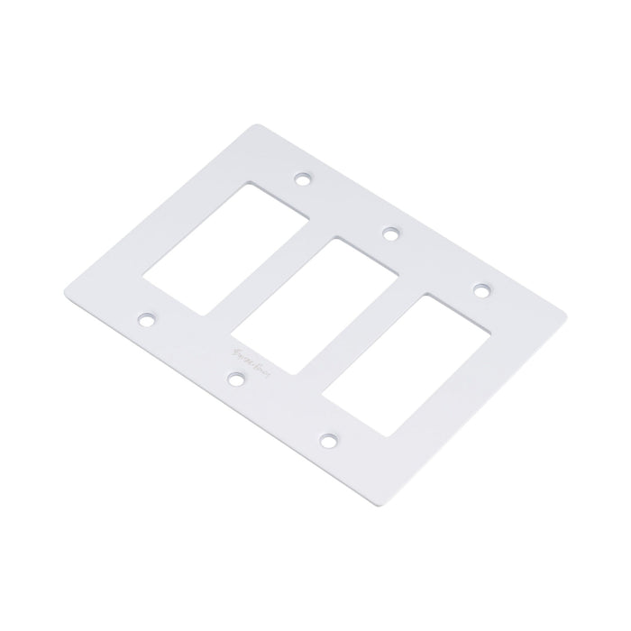 Wall Plate in White/Logo (3-Gang).