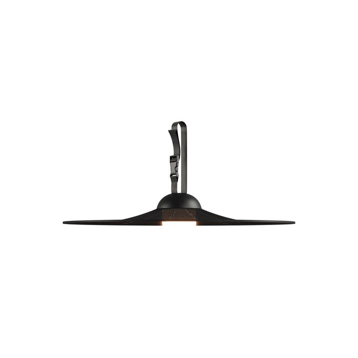 Bloom Outdoor LED Pendant Light in Black (Small).