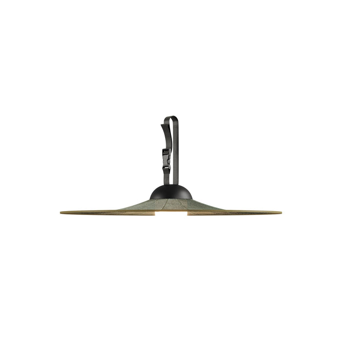 Bloom Outdoor LED Pendant Light in Olive Green (Small).