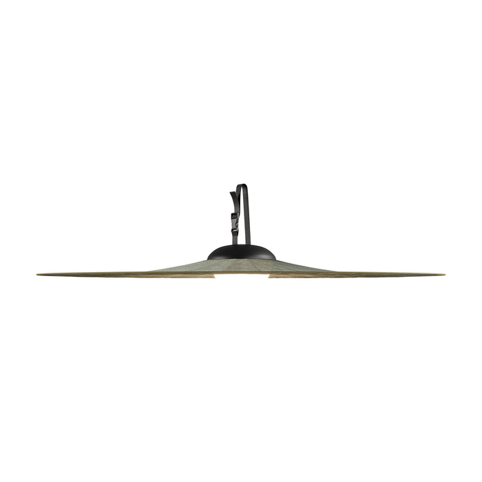 Bloom Outdoor LED Pendant Light in Olive Green (Large).