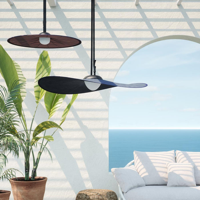 Bloom Outdoor LED Pendant Light in Outside Area.