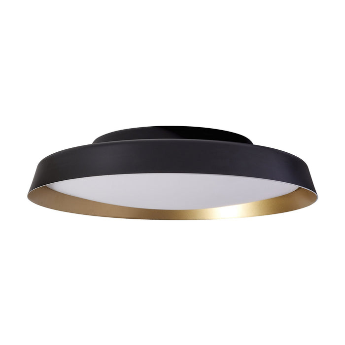 Boop! LED Flush Mount Ceiling Light in Black/Gold (Large).