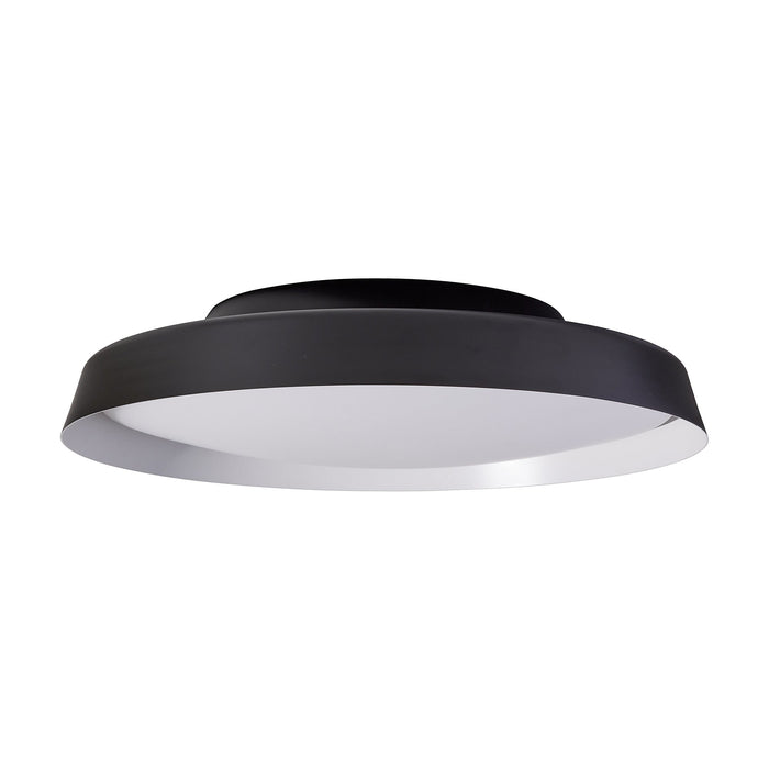 Boop! LED Flush Mount Ceiling Light in Black/White (Large).
