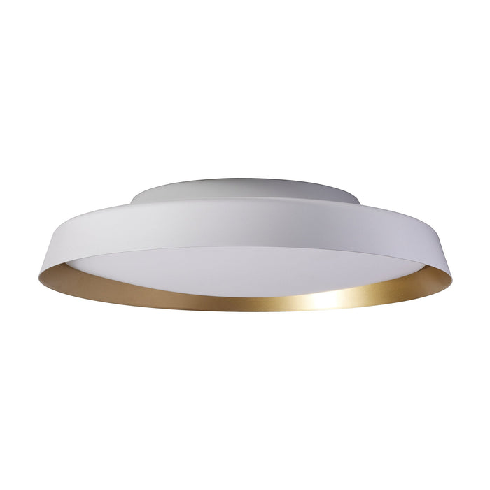 Boop! LED Flush Mount Ceiling Light in White/Gold (Large).