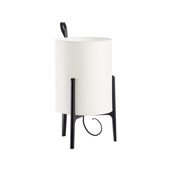 Greta Table Lamp in Black Oak/White (Medium).