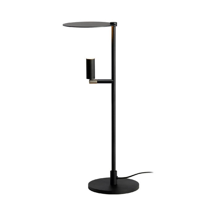 Kelly LED Table Lamp in Black/Nickel.