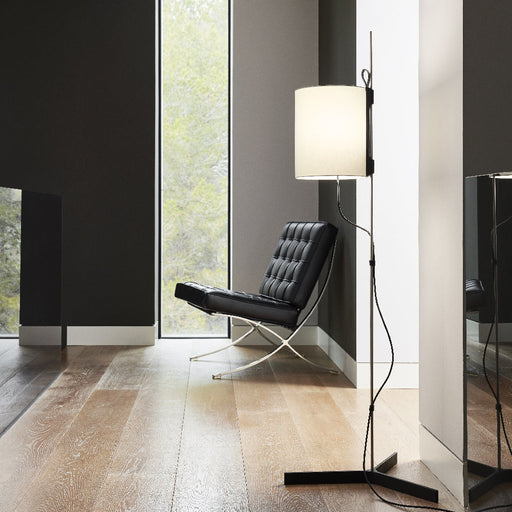 Magnetic Floor Lamp in living room.