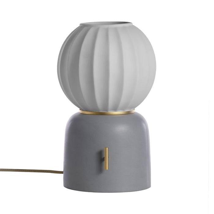 Mei Table Lamp in Grey/Gold (Type A).