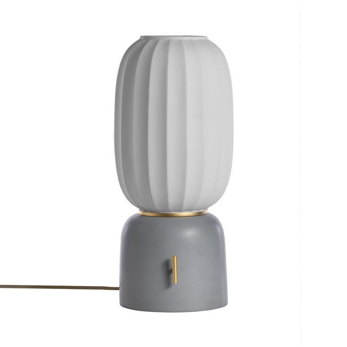 Mei Table Lamp in Grey/Gold (Type B).