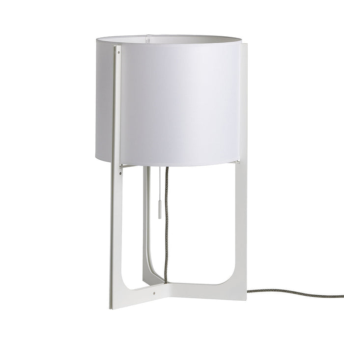 Nirvana Table Lamp in White (White Shade) (Medium).