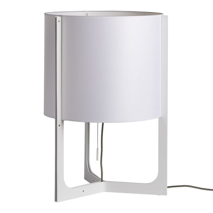 Nirvana Table Lamp in White (White Shade) (Large).