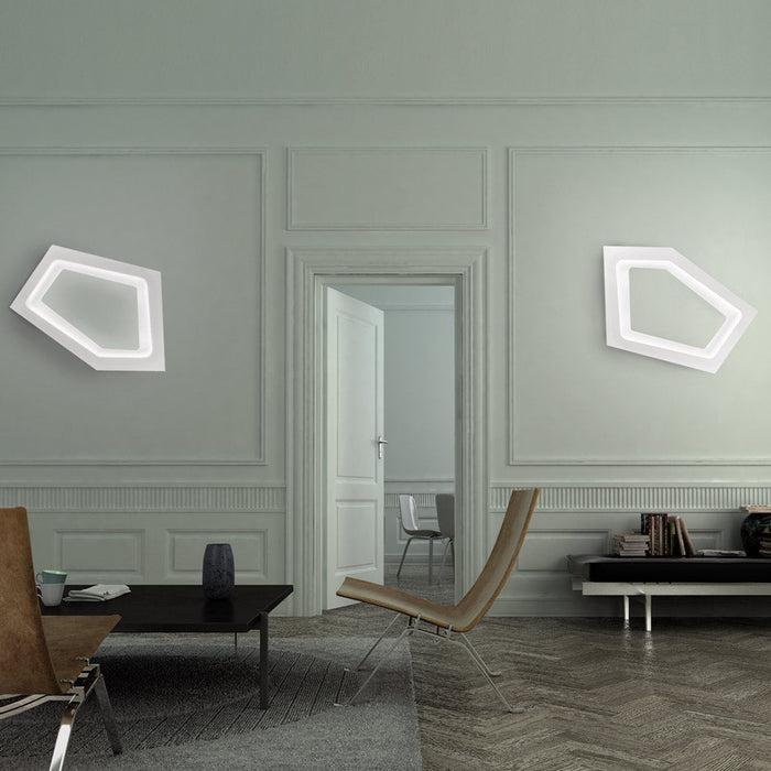 Nura LED Wall Light in living room.
