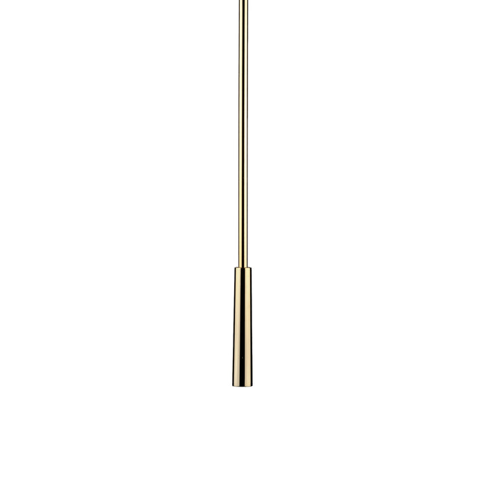 Pippet LED Pendant Light in Gold (Without Canopy).