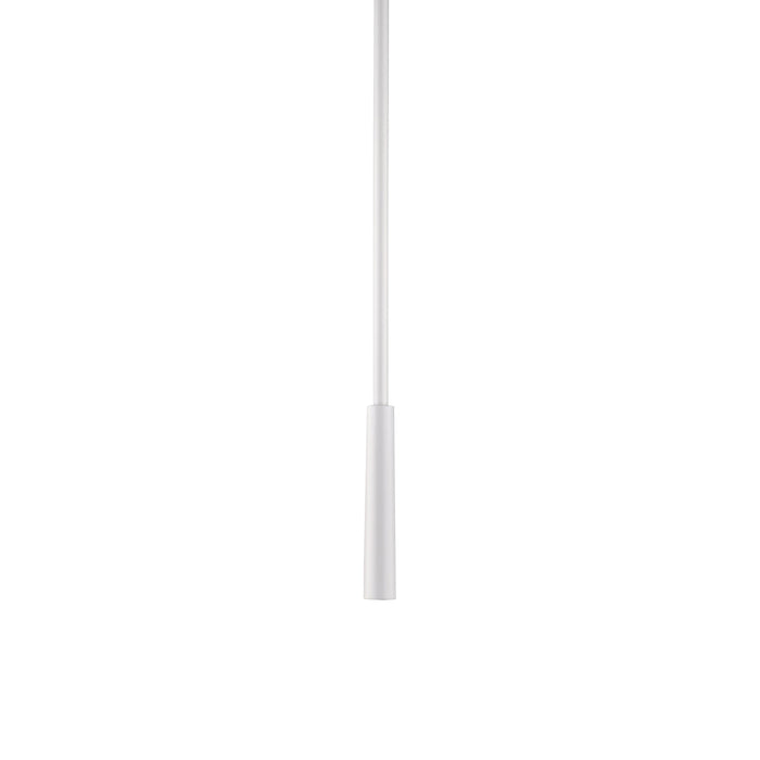Pippet LED Pendant Light in White (Without Canopy).