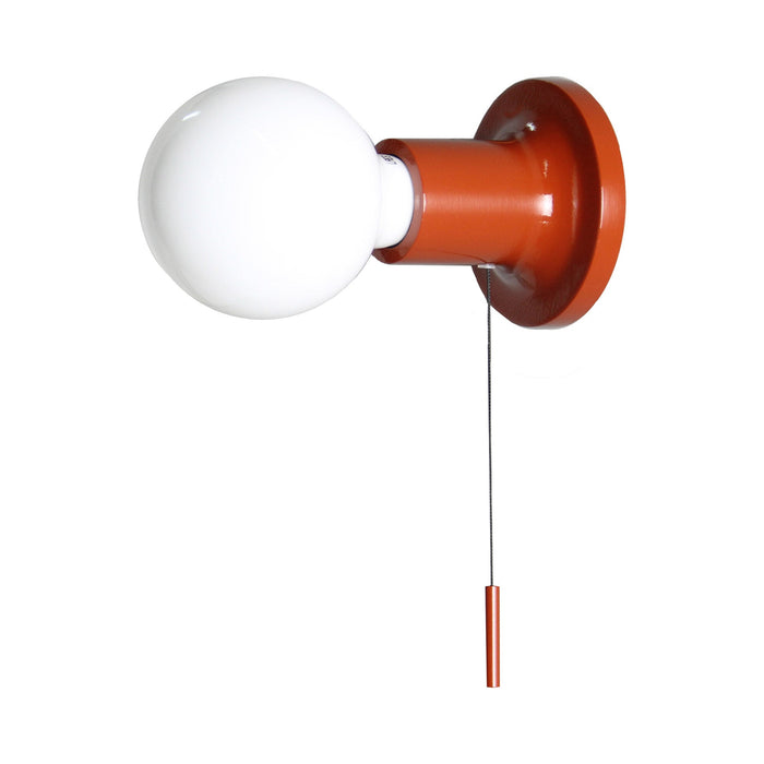 Punt Wall Light in Terracotta (With Switch).