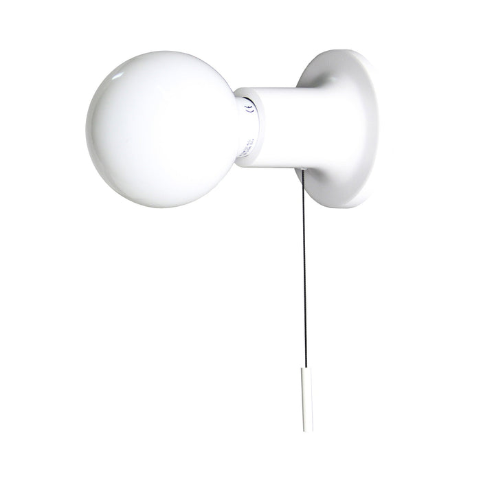 Punt Wall Light in White (With Switch).