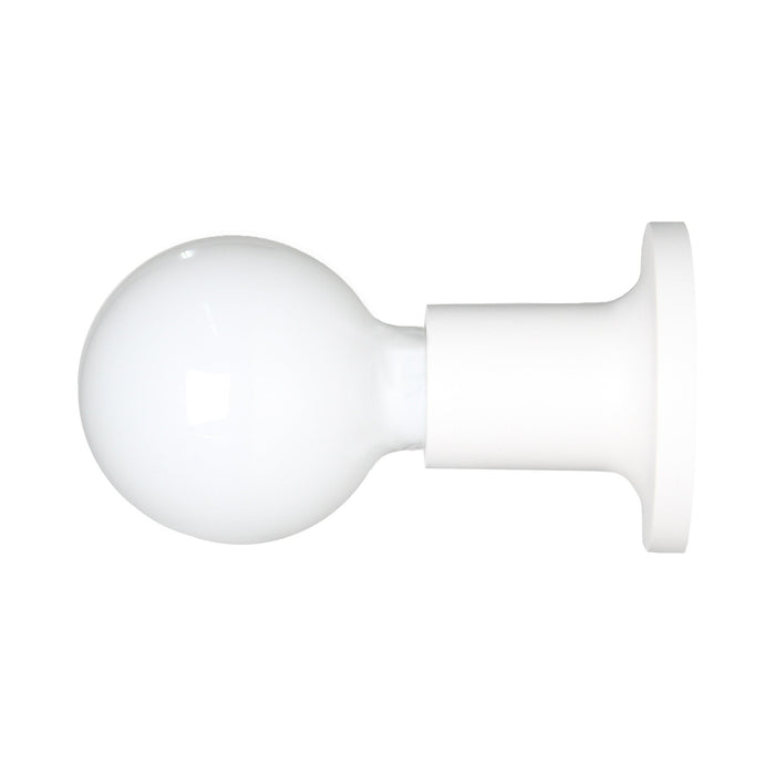 Punt Wall Light in White (Without Switch).