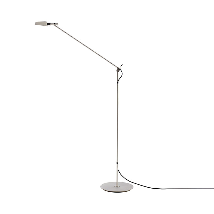 Tema LED Floor Lamp in Matt Nickel.