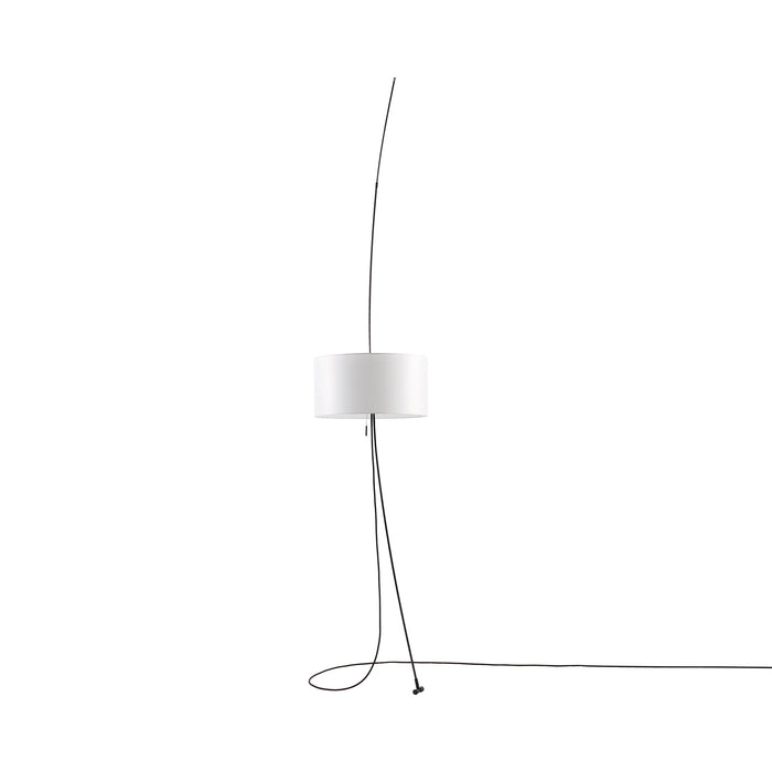 Totora Floor Lamp in White.